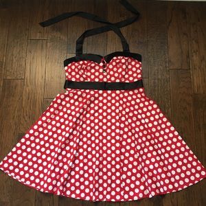 NWOT Retro Polka Dot Rockabilly Dress - XXL